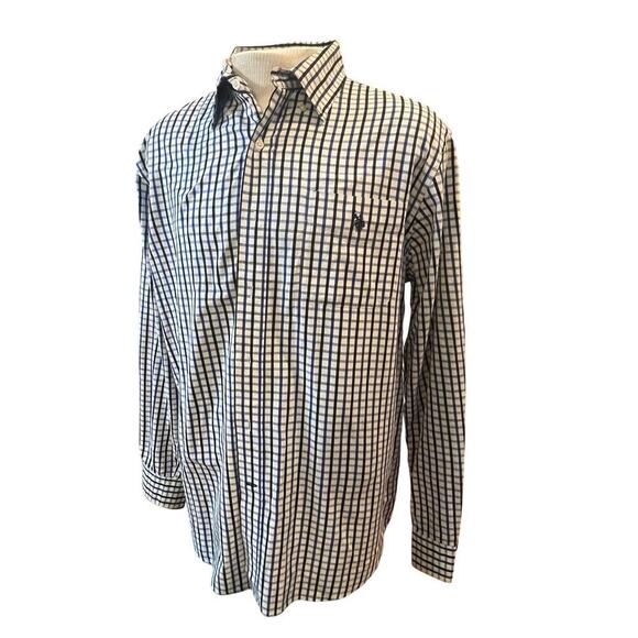 US POLO ASSN LONG SLEEVE PLAID BUTTON UP MENS SIZE LARGE - Picture 2 of 7